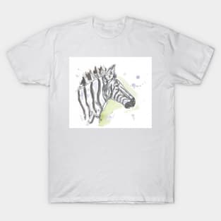 Zebra line drawing. T-Shirt